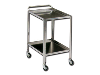 CARRELLO MEDICAZIONE 60 x 40 x H81CM A 2 RIPIANI
