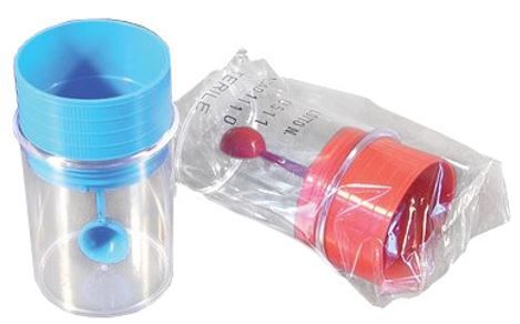 CONTENITORE FECI PP 60ML TAPPO A VITE AZZURRO