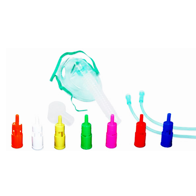 MASCHERA OSSIGENO MORBIDA ADULTI SISTEMA VENTURI KIT DILUITORI