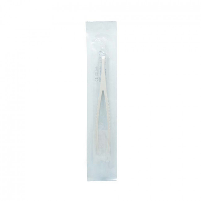 PINZA ANATOMIA 12CM IN PLASTICA MONOUSO STERILE