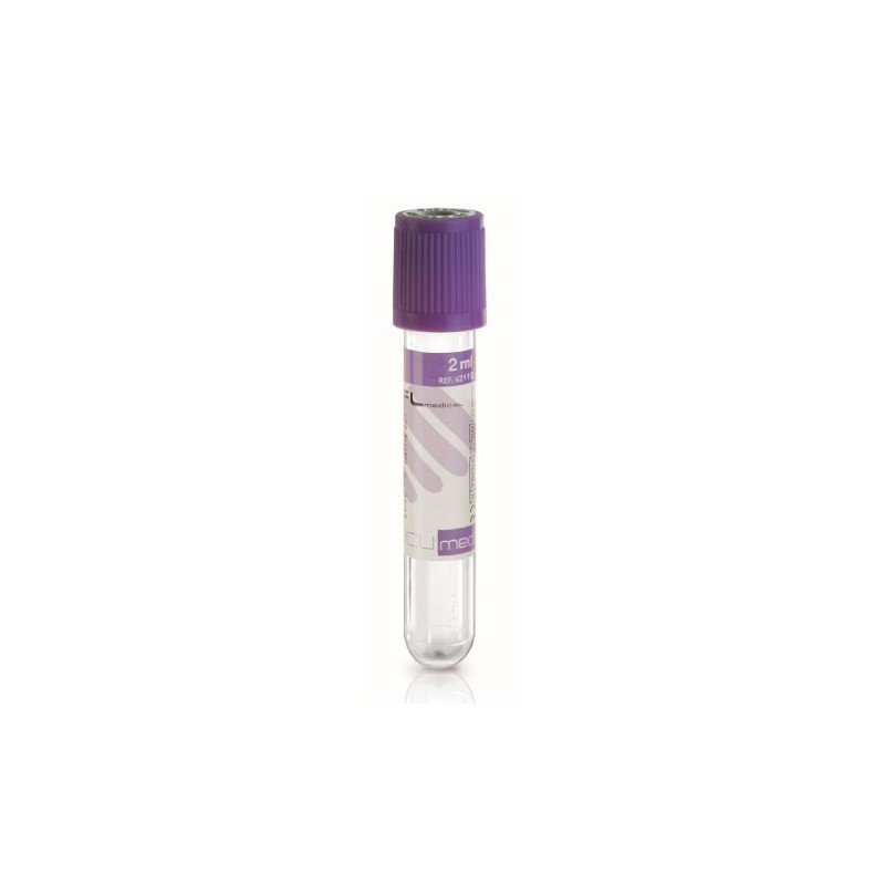 PROVETTE 3ML 13 x 75MM CON K3 EDTA TAPPO VIOLA / LAVANDA
