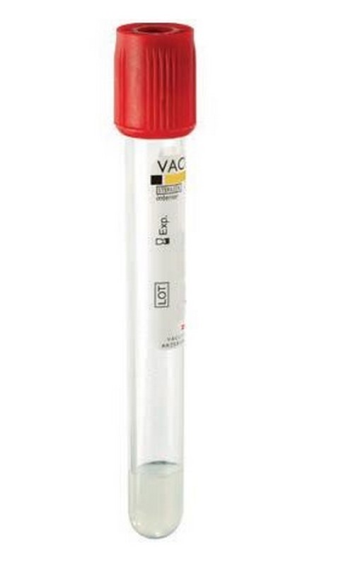 PROVETTE 6ML 13 x 100MM CON ATTAVITARO DI COAGULAZIONE TAPPO ROSSO