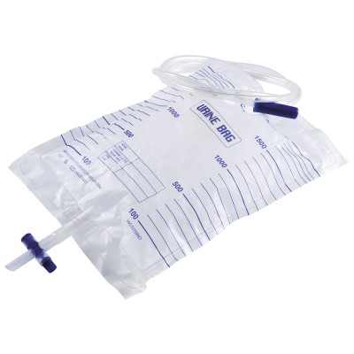 SACCA URINA DA LETTO 2000ML TUBO 120CM SISTEMA CHIUSO STERILE